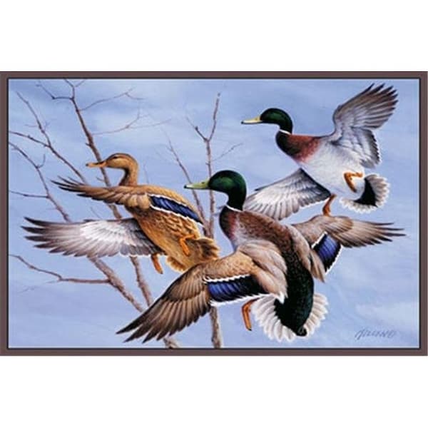 Custom Printed Rugs MALLARDS Mallards Wildlife Rug